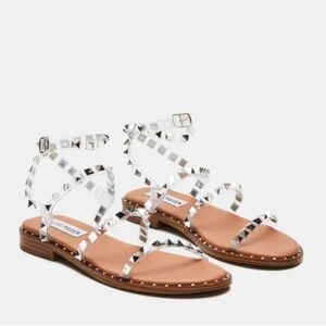 Steve Madden Clear Studded Strappy Sandal